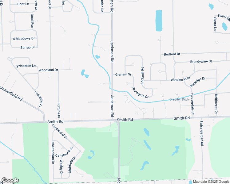 map of restaurants, bars, coffee shops, grocery stores, and more near 6700 Jackman Road in Temperance