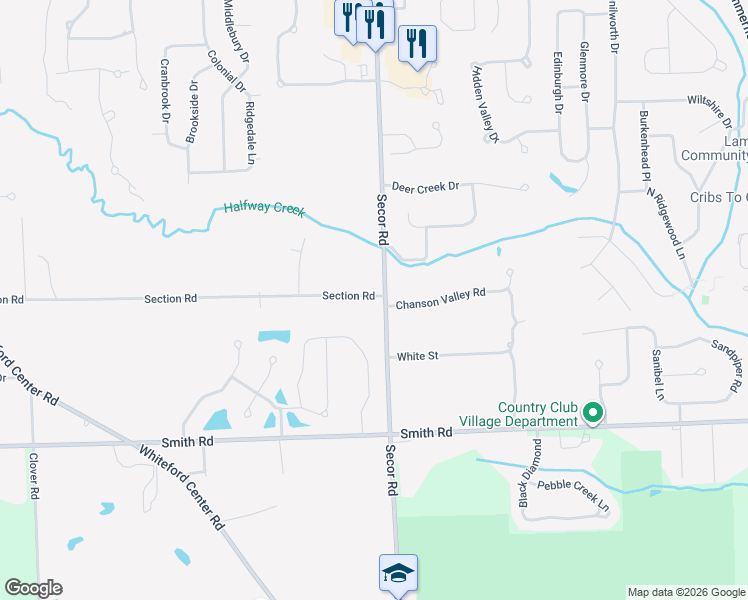 map of restaurants, bars, coffee shops, grocery stores, and more near 3109 Chanson Valley Road in Lambertville