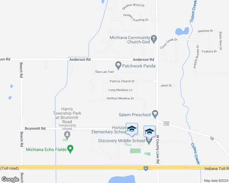 map of restaurants, bars, coffee shops, grocery stores, and more near 10352 Long Meadow Lane in Granger