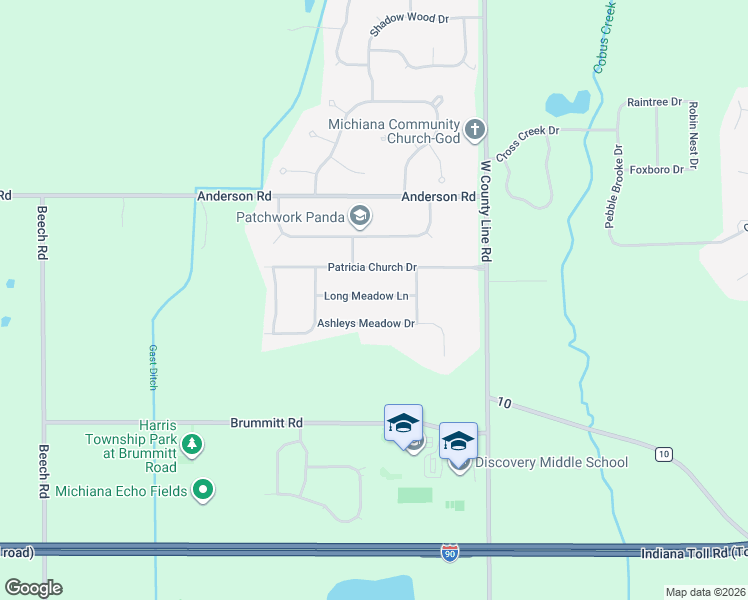 map of restaurants, bars, coffee shops, grocery stores, and more near 10268 Long Meadow Lane in Granger