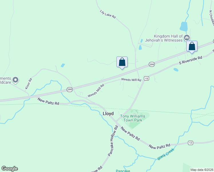 map of restaurants, bars, coffee shops, grocery stores, and more near 136 Weeds Mill Rd in Highland