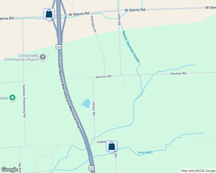 map of restaurants, bars, coffee shops, grocery stores, and more near 6149 Section Road in Ottawa Lake