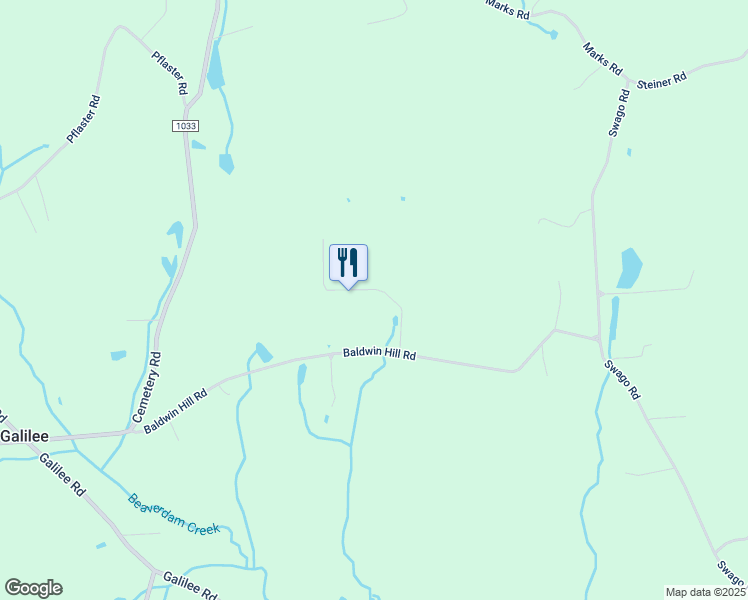 map of restaurants, bars, coffee shops, grocery stores, and more near 33 Dusty Trail in Wayne
