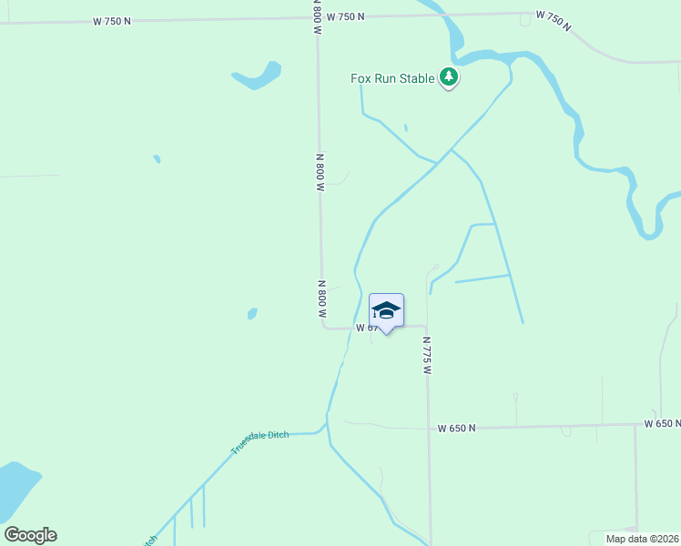 map of restaurants, bars, coffee shops, grocery stores, and more near 6875 North 800 West in Shipshewana