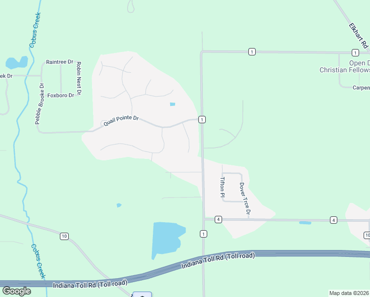 map of restaurants, bars, coffee shops, grocery stores, and more near 51905 Copperfield Court in Granger
