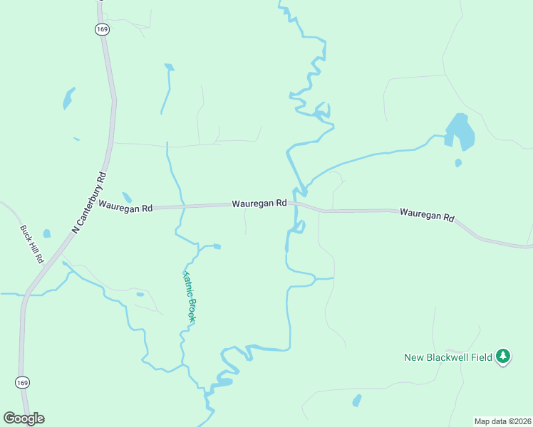 map of restaurants, bars, coffee shops, grocery stores, and more near 77 Wauregan Road in Canterbury
