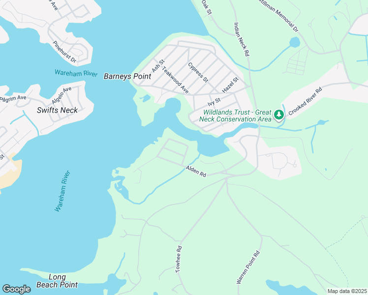 map of restaurants, bars, coffee shops, grocery stores, and more near 56 Edgewater Drive in Wareham