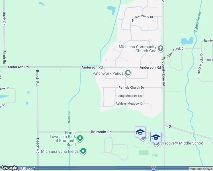 map of restaurants, bars, coffee shops, grocery stores, and more near 10467 Patricia Church Drive in Granger