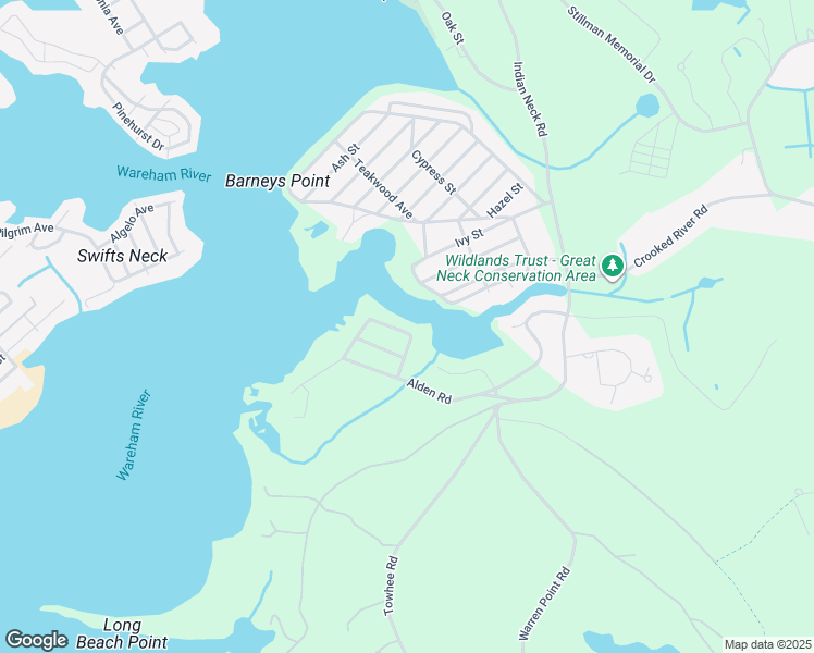 map of restaurants, bars, coffee shops, grocery stores, and more near 56 Edgewater Drive in Wareham