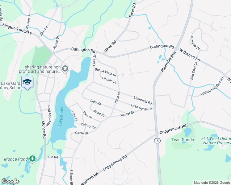 map of restaurants, bars, coffee shops, grocery stores, and more near 62 Lake Garda Drive in Farmington