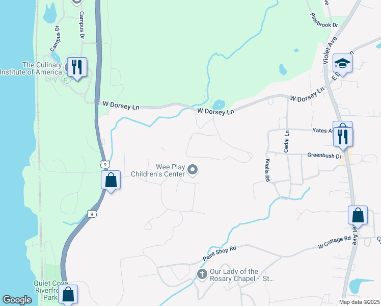 map of restaurants, bars, coffee shops, grocery stores, and more near 26 Luty Drive in Hyde Park
