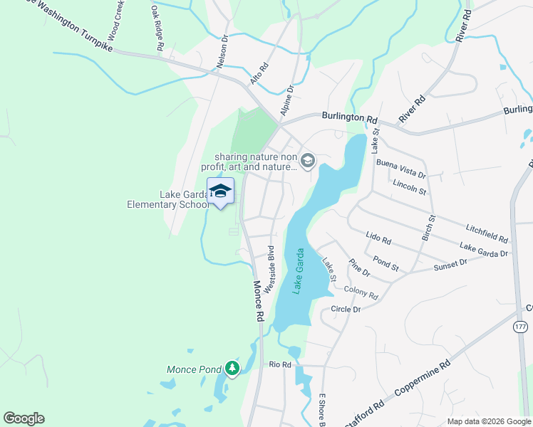 map of restaurants, bars, coffee shops, grocery stores, and more near 16 Strong Street in Burlington