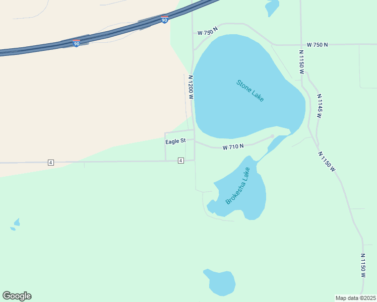 map of restaurants, bars, coffee shops, grocery stores, and more near 10039 County Road 4 in Middlebury