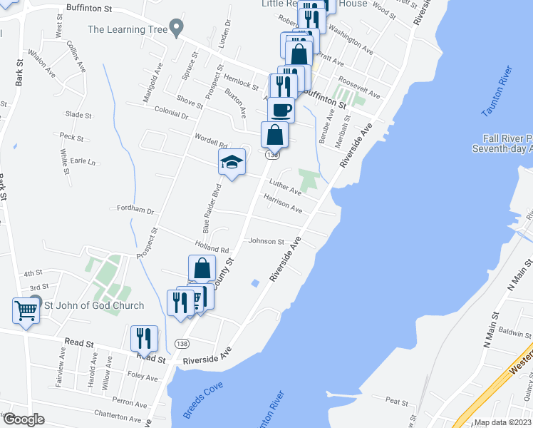 map of restaurants, bars, coffee shops, grocery stores, and more near 218 Grandview Avenue in Somerset