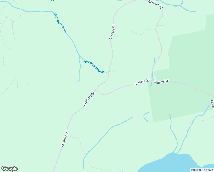 map of restaurants, bars, coffee shops, grocery stores, and more near 165 Gorham Road in Kent