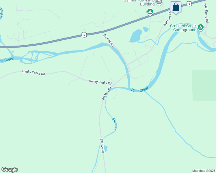 map of restaurants, bars, coffee shops, grocery stores, and more near 1212 Hanky Panky Road in Gaines