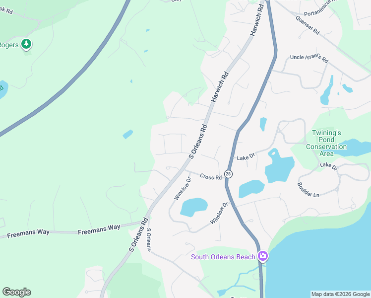 map of restaurants, bars, coffee shops, grocery stores, and more near 559 Massachusetts 39 in Brewster