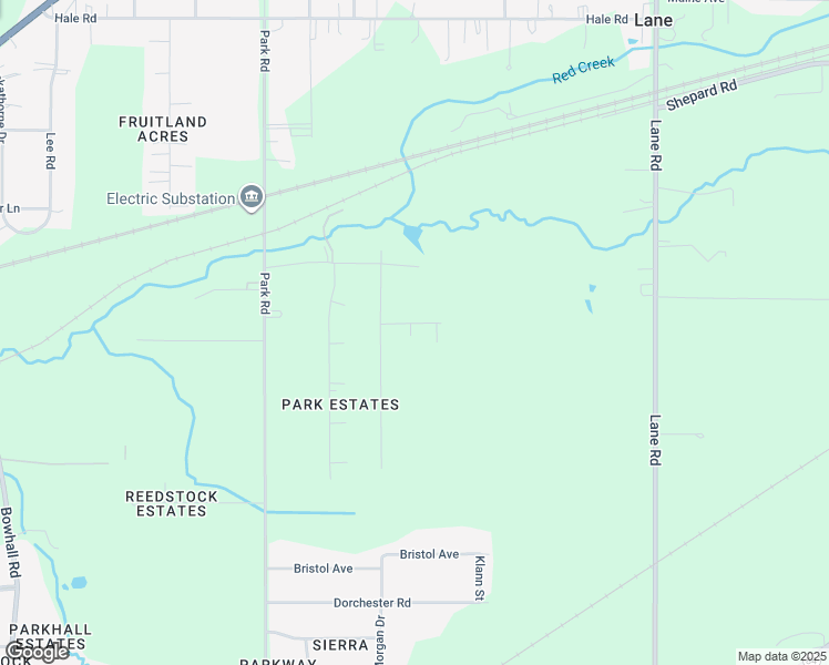 map of restaurants, bars, coffee shops, grocery stores, and more near 2520 Bartwood Drive in Painesville
