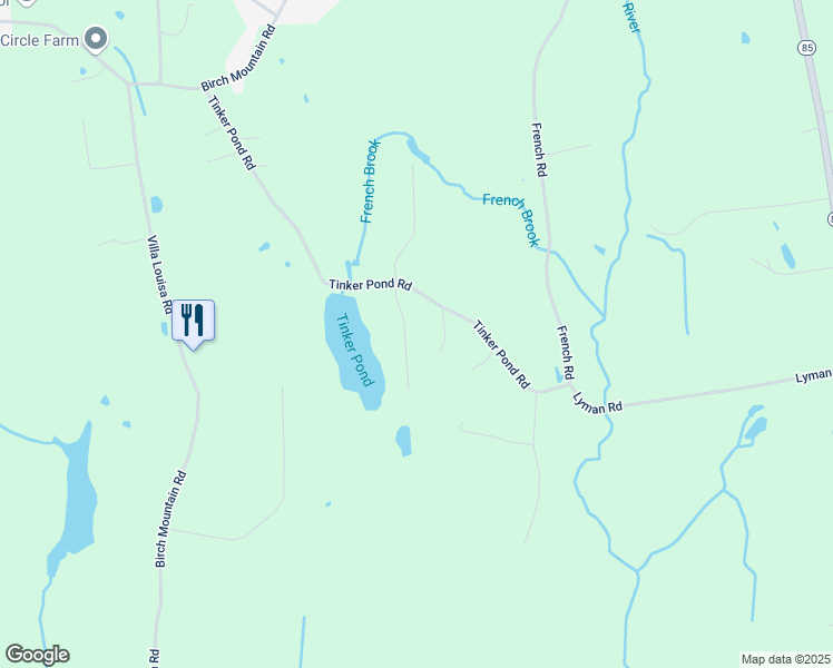 map of restaurants, bars, coffee shops, grocery stores, and more near 12 Pond View Road in Bolton