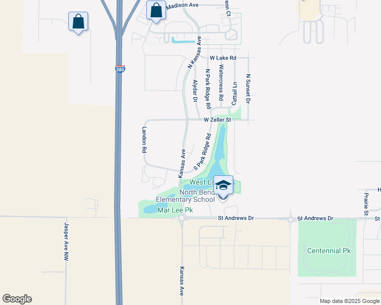 map of restaurants, bars, coffee shops, grocery stores, and more near 140 War Admiral Lane in North Liberty