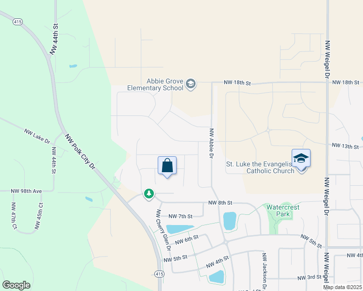 map of restaurants, bars, coffee shops, grocery stores, and more near 5015 Northwest 13th Street in Ankeny