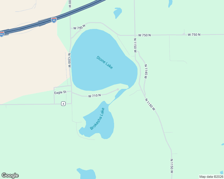 map of restaurants, bars, coffee shops, grocery stores, and more near 11665 West 710 North in Middlebury