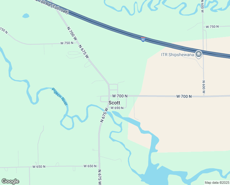 map of restaurants, bars, coffee shops, grocery stores, and more near 7000-7098 North 665 West in Shipshewana