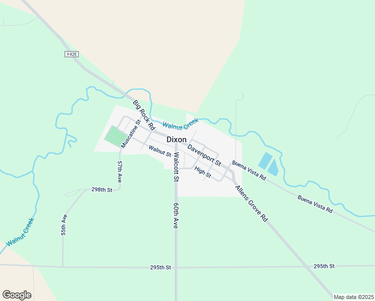 map of restaurants, bars, coffee shops, grocery stores, and more near 501 Davenport St in Dixon