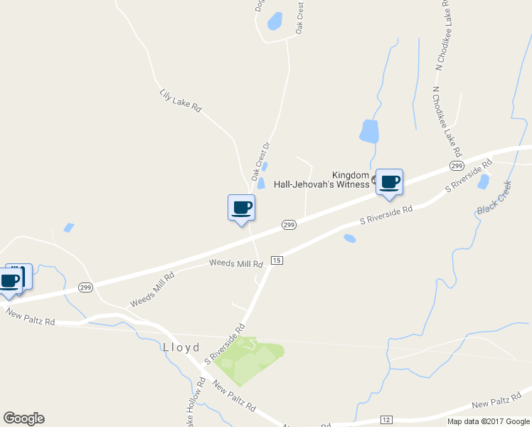 map of restaurants, bars, coffee shops, grocery stores, and more near 23 Lily Lake Rd in Highland