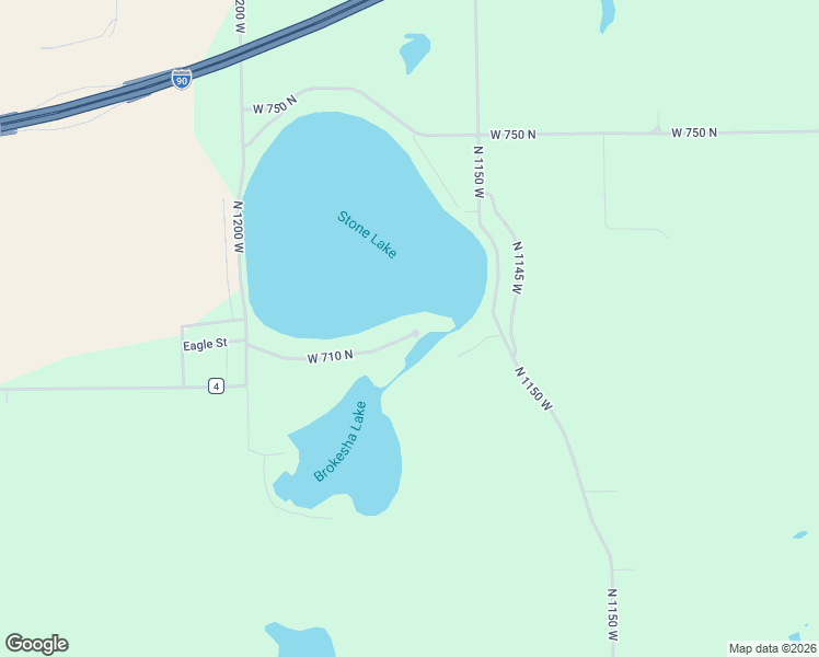 map of restaurants, bars, coffee shops, grocery stores, and more near 11665 West 710 North in Middlebury