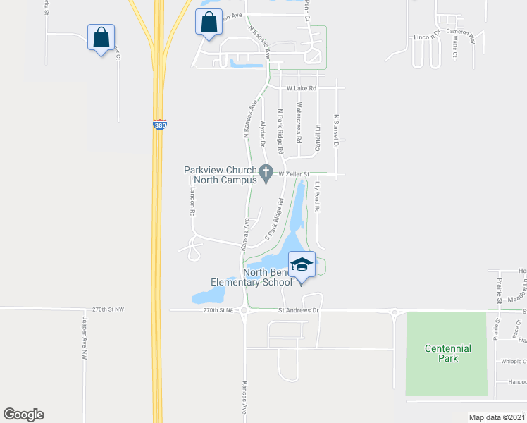 map of restaurants, bars, coffee shops, grocery stores, and more near 140 War Admiral Lane in North Liberty