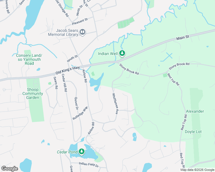 map of restaurants, bars, coffee shops, grocery stores, and more near 88 Whiffletree Avenue in Brewster