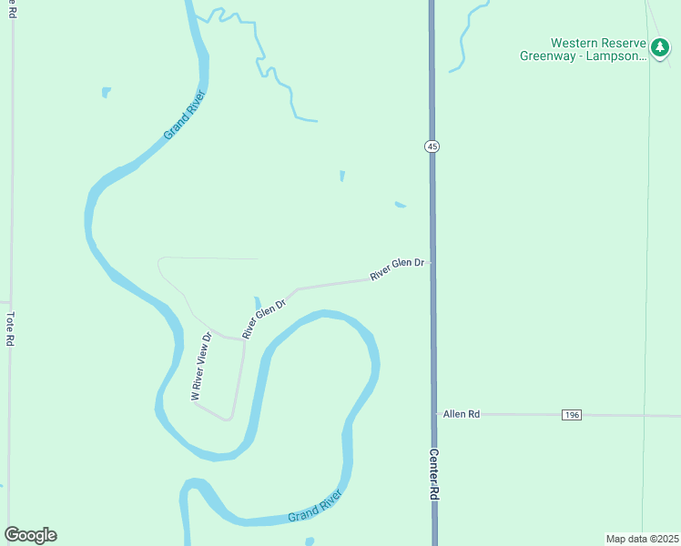 map of restaurants, bars, coffee shops, grocery stores, and more near 2977 River Glen Drive in Austinburg