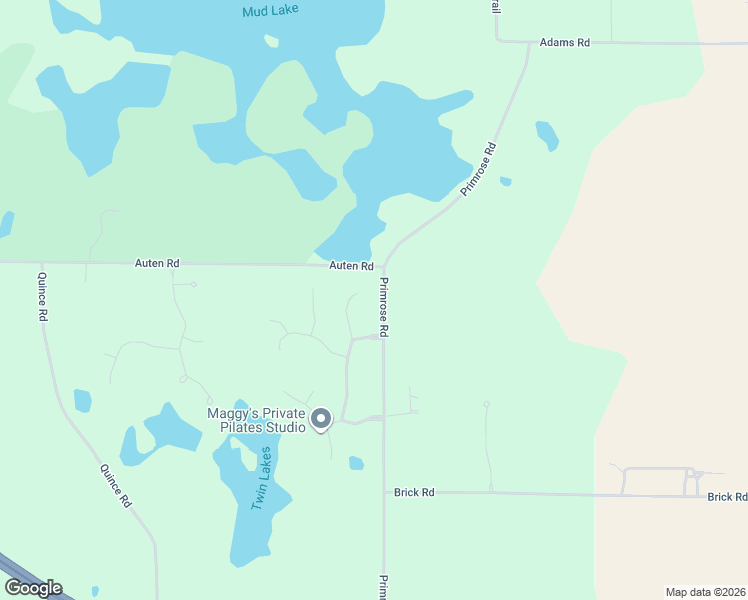 map of restaurants, bars, coffee shops, grocery stores, and more near 51529 Primrose Road in South Bend