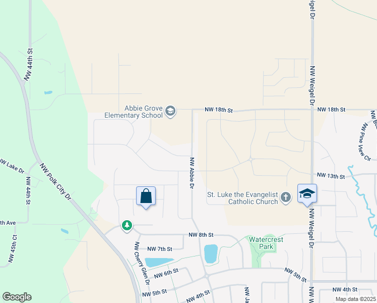 map of restaurants, bars, coffee shops, grocery stores, and more near 4910 Northwest 15th Street in Ankeny