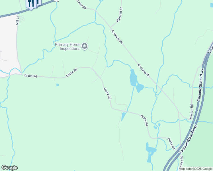 map of restaurants, bars, coffee shops, grocery stores, and more near 145 Drake Road in Pleasant Valley