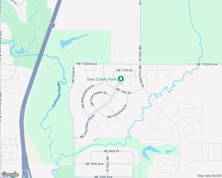 map of restaurants, bars, coffee shops, grocery stores, and more near 2109 Northeast 16th Street in Ankeny