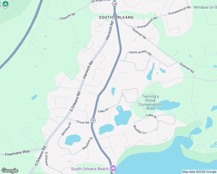 map of restaurants, bars, coffee shops, grocery stores, and more near 507 South Orleans Road in Orleans