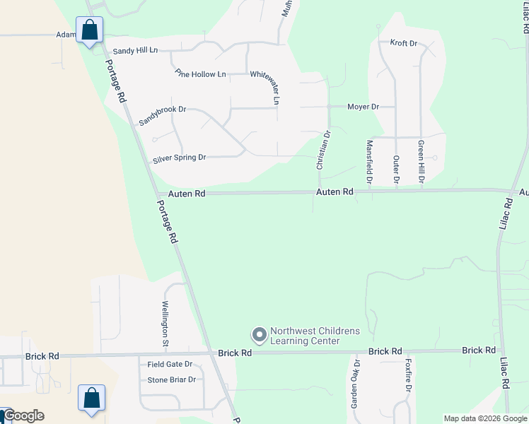 map of restaurants, bars, coffee shops, grocery stores, and more near 21778 Auten Road in South Bend