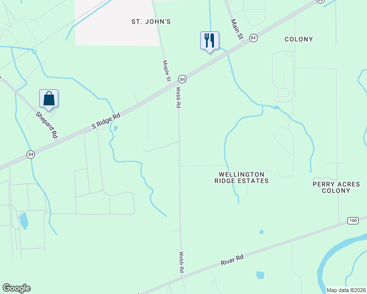 map of restaurants, bars, coffee shops, grocery stores, and more near 4737 Webb Road in Perry