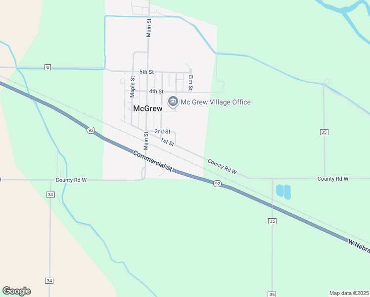 map of restaurants, bars, coffee shops, grocery stores, and more near in McGrew