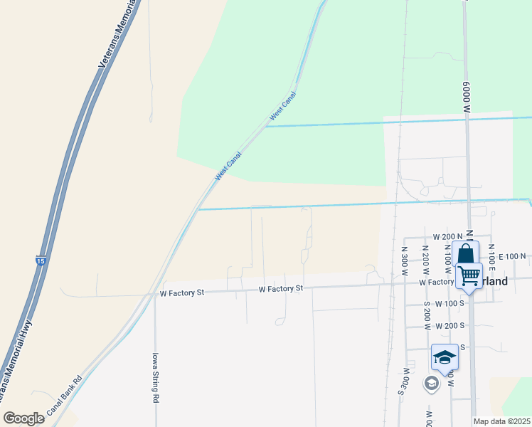 map of restaurants, bars, coffee shops, grocery stores, and more near 318 North 900 West in Garland