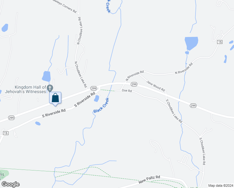 map of restaurants, bars, coffee shops, grocery stores, and more near 72 Ose Road in Highland