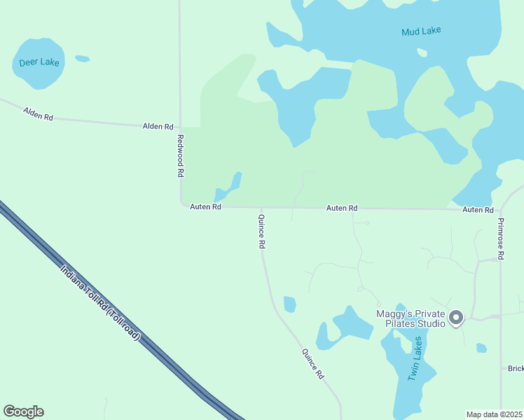 map of restaurants, bars, coffee shops, grocery stores, and more near 52062 Quince Road in South Bend