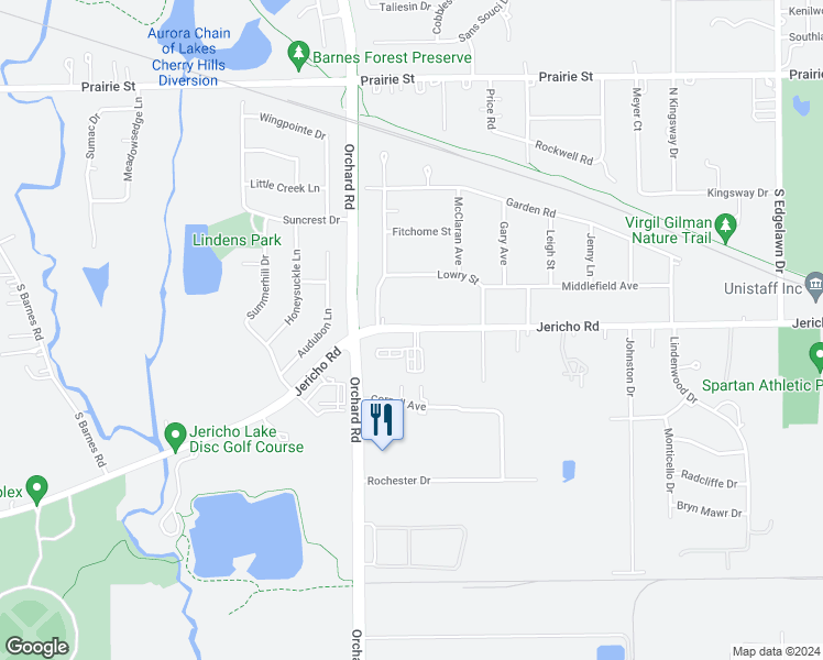 map of restaurants, bars, coffee shops, grocery stores, and more near 2274 Jericho Road in Montgomery