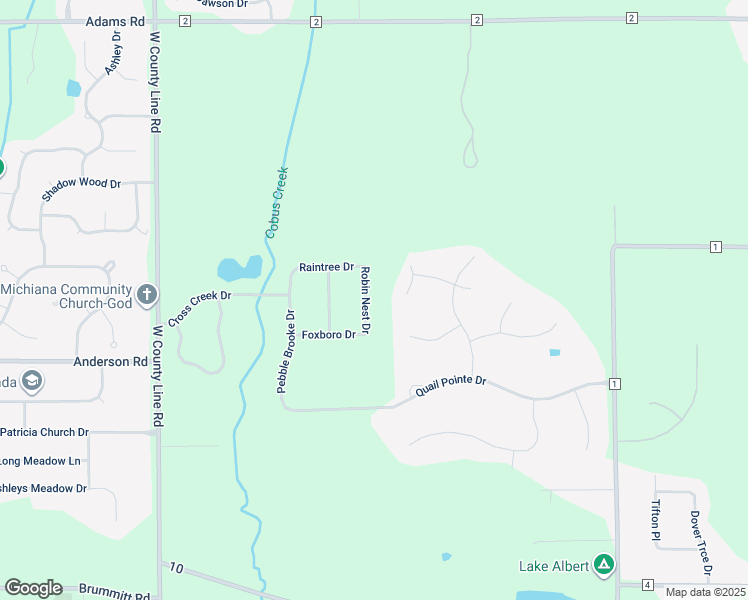 map of restaurants, bars, coffee shops, grocery stores, and more near 51612 Robin Nest Drive in Granger