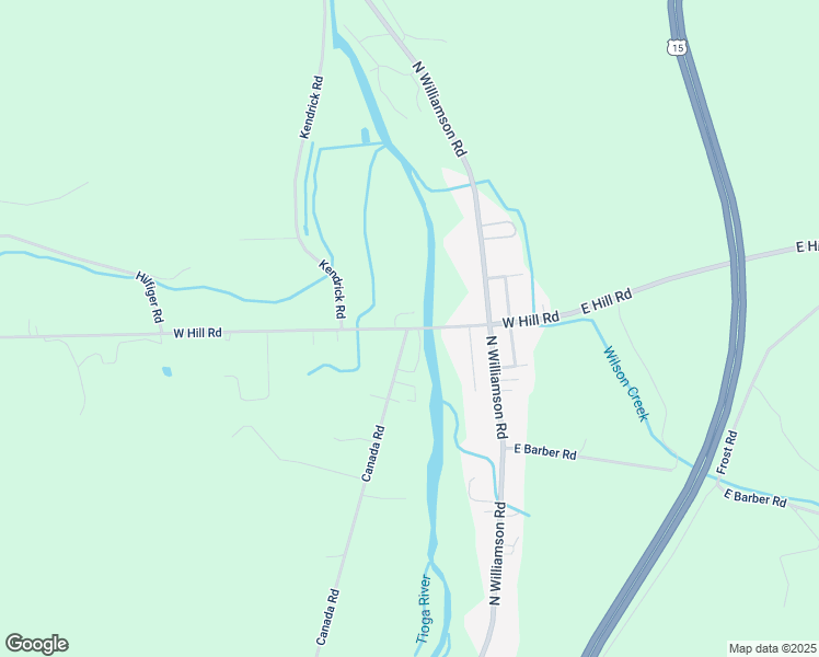 map of restaurants, bars, coffee shops, grocery stores, and more near State Rd in Tioga