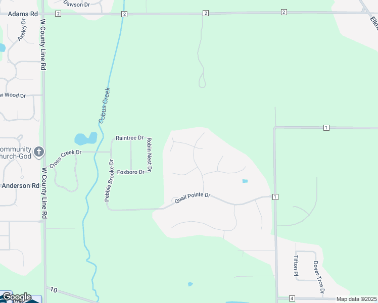 map of restaurants, bars, coffee shops, grocery stores, and more near 30356 Copperfield Lane in Granger