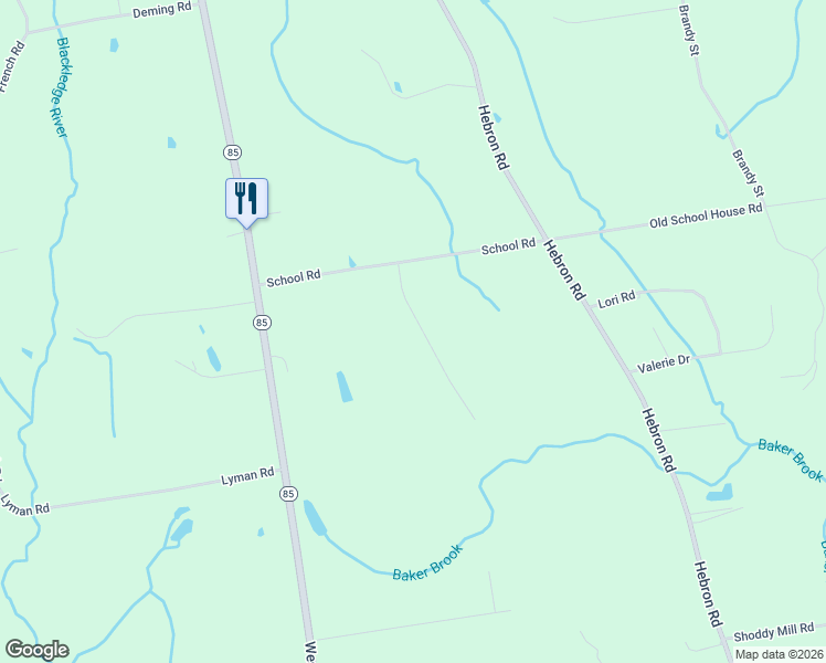 map of restaurants, bars, coffee shops, grocery stores, and more near 13 Tumblebrook Road in Bolton