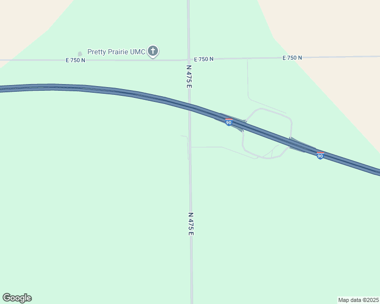 map of restaurants, bars, coffee shops, grocery stores, and more near 7065 North 475 East in Howe